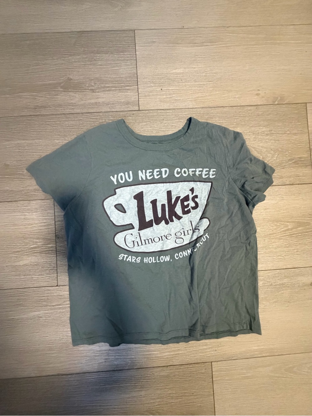 Target Luke's Gilmore Girls 'You Need Coffee' Short Sleeve Tee - Green